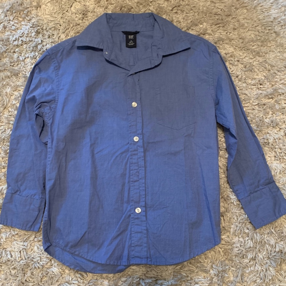 GAP Blue Chambray Dress Shirt